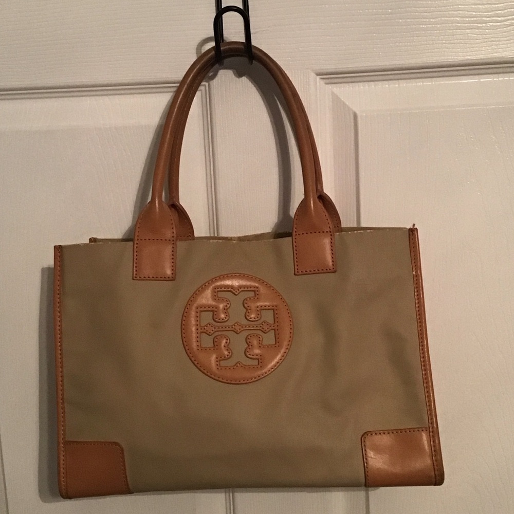 Tory Burch Beige and Brown Tote